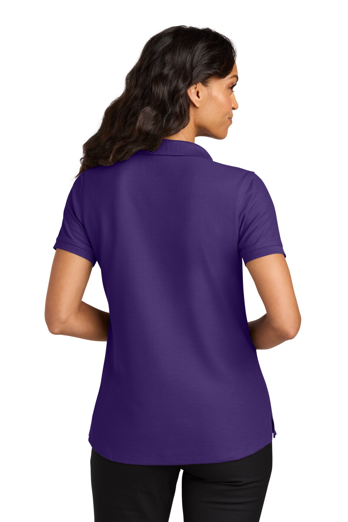 Port Authority Women's Wearever Signature Pique Polo LK200 - Prism Purple - back
