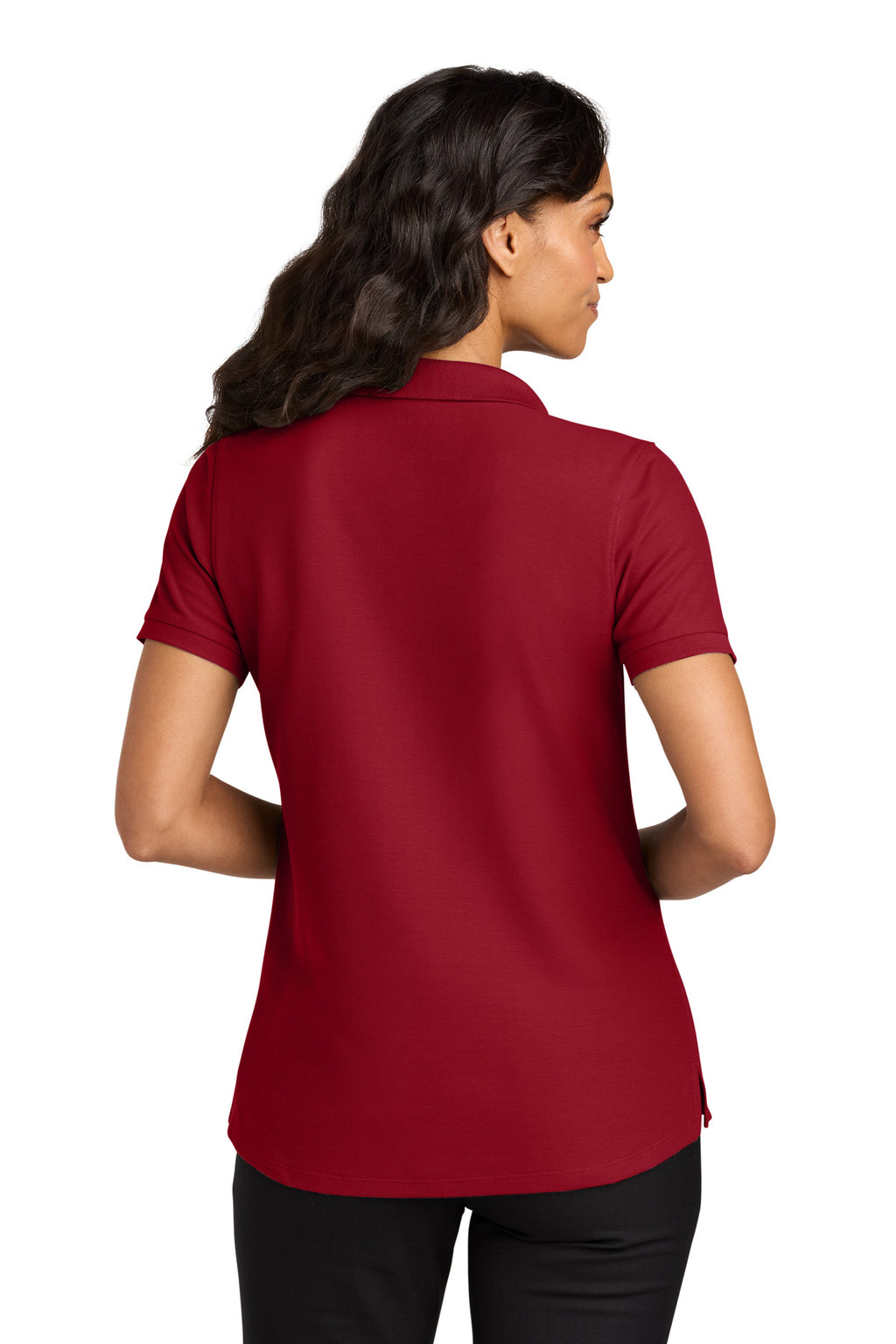 Port Authority Women's Wearever Signature Pique Polo LK200 - Rich Red - back