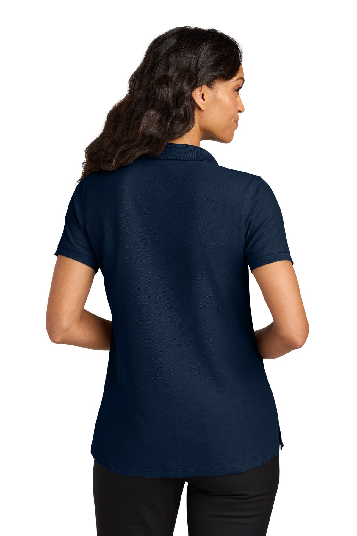 Port Authority Women's Wearever Signature Pique Polo LK200 - River Blue Navy - back