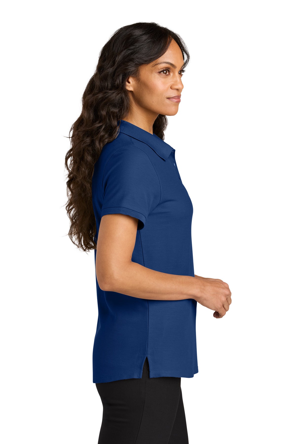Port Authority Women's Wearever Signature Pique Polo LK200 - Royal - side