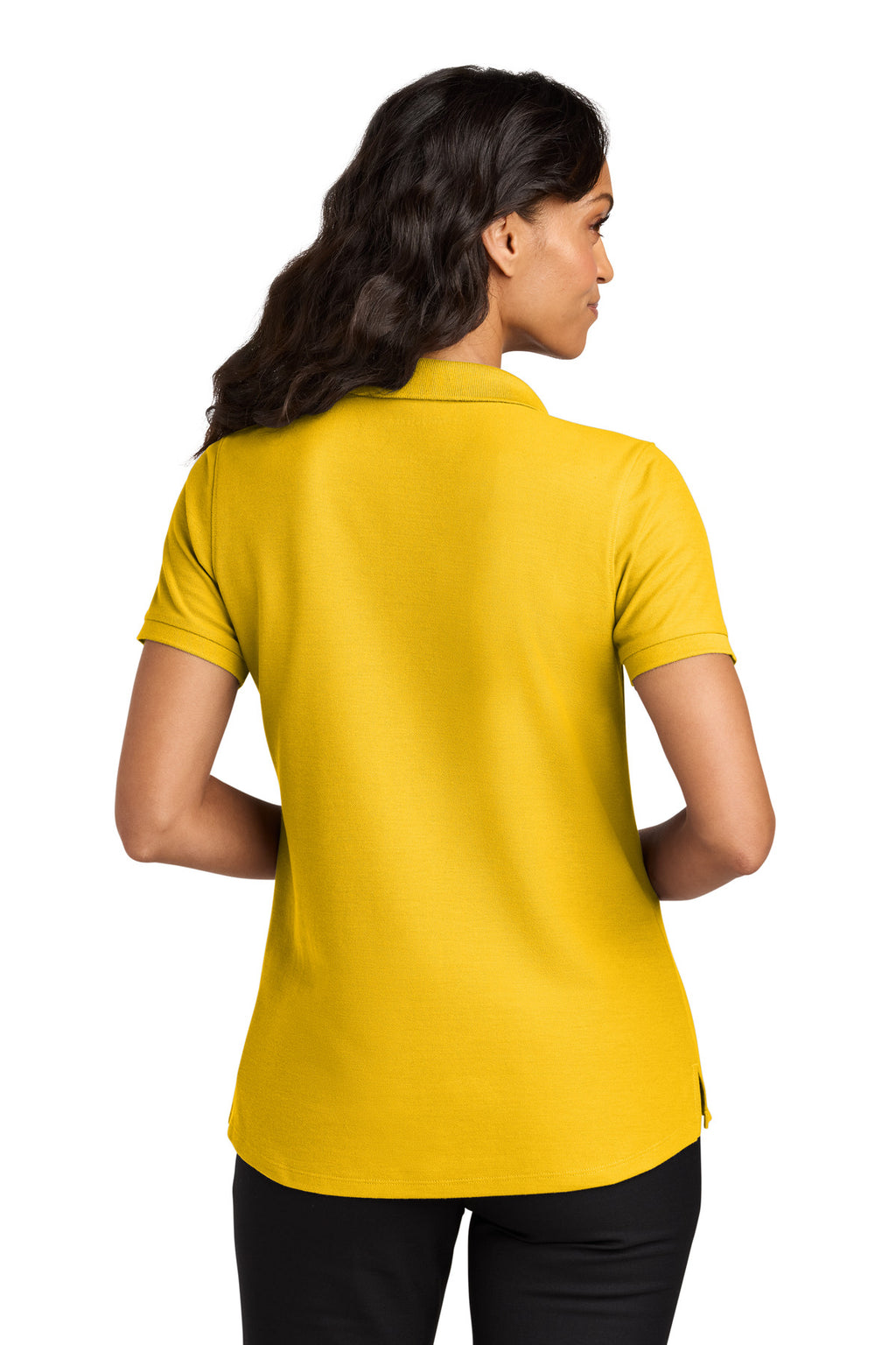 Port Authority Women's Wearever Signature Pique Polo LK200 - Sunflower Yellow - back