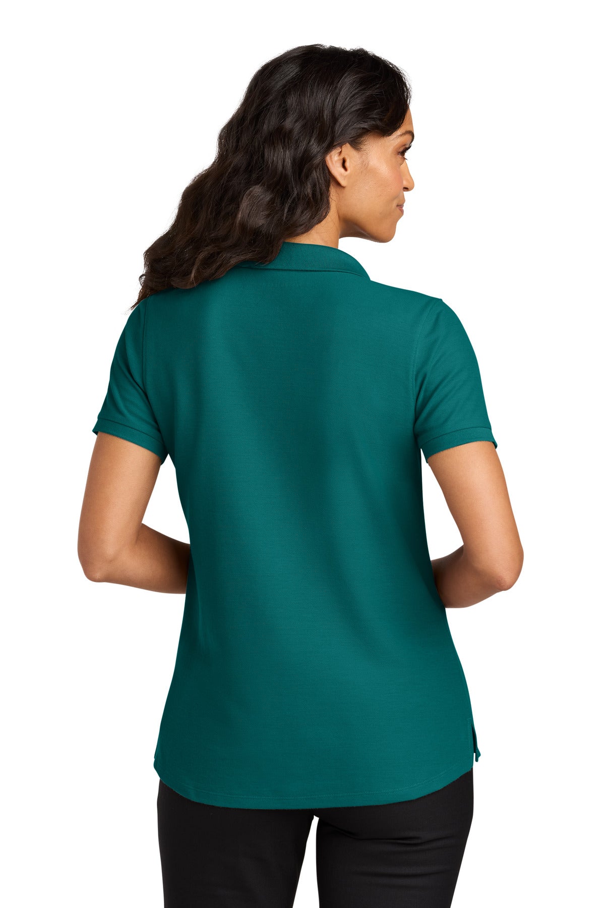 Port Authority Women's Wearever Signature Pique Polo LK200 - Teal Green - back
