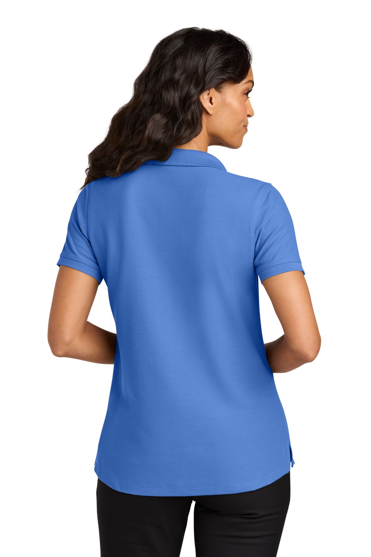Port Authority Women's Wearever Signature Pique Polo LK200 - Ultramarine Blue - back