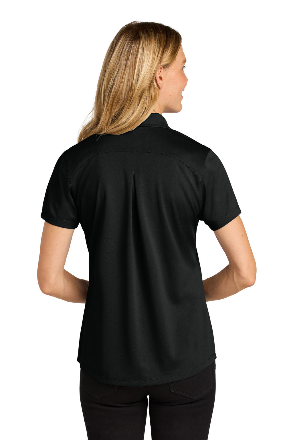 Port Authority Women's Wearever Performance Pique Polo LK240 - Deep Black - back
