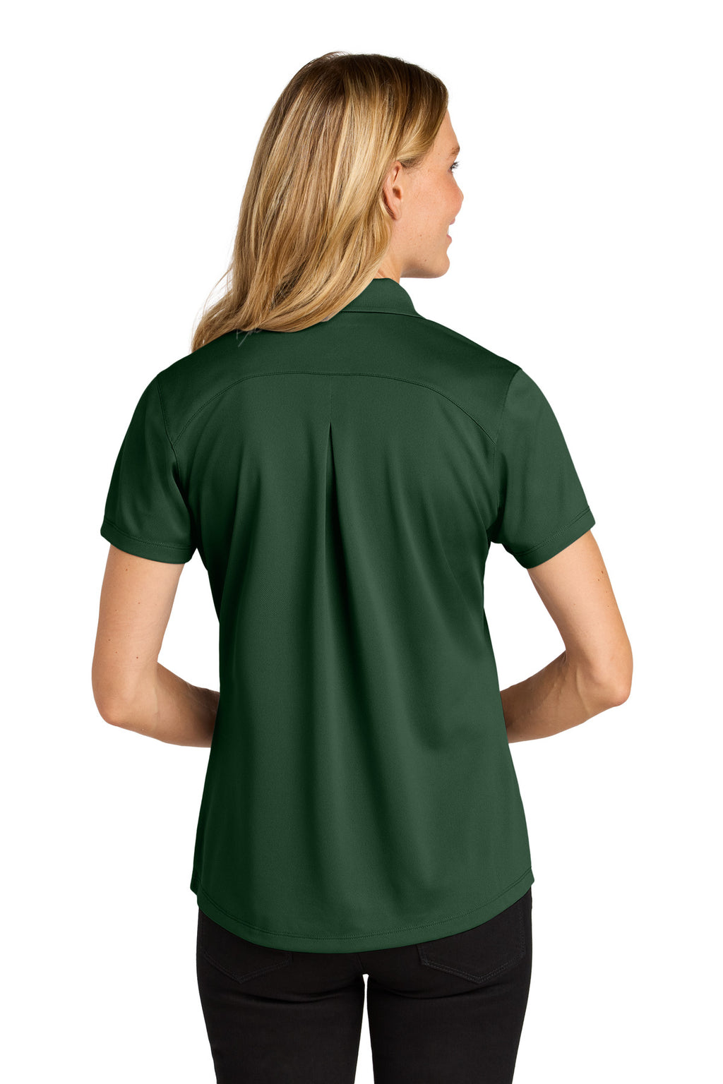 Port Authority Women's Wearever Performance Pique Polo LK240 - Deep Forest Green - back