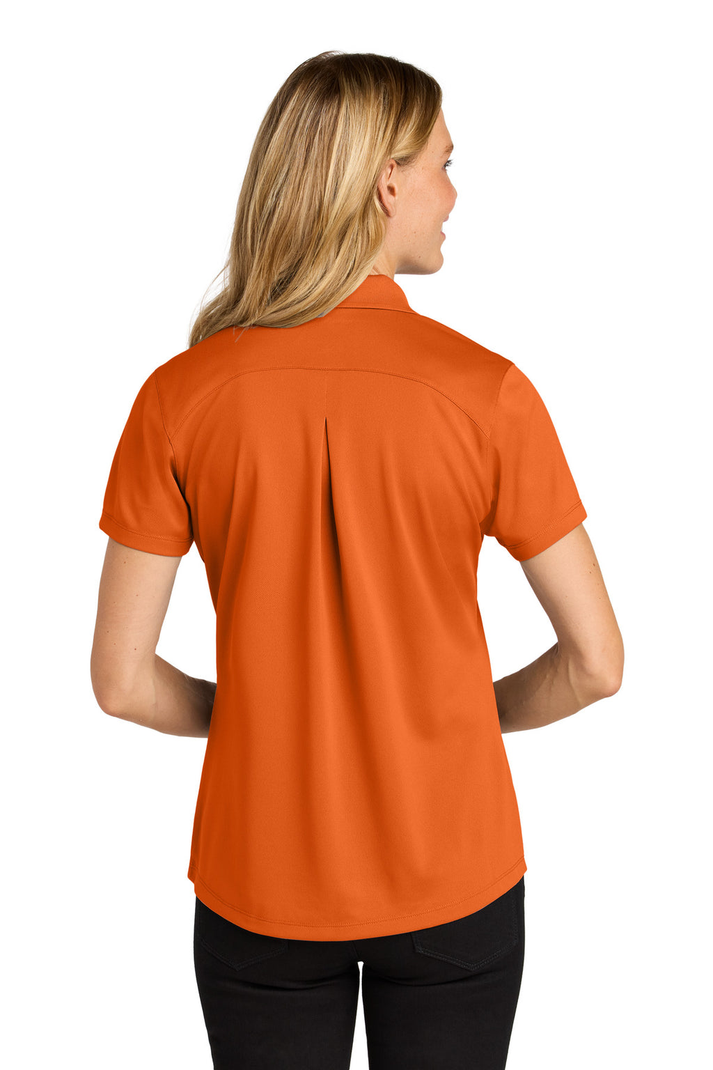 Port Authority Women's Wearever Performance Pique Polo LK240 - Field Orange - back