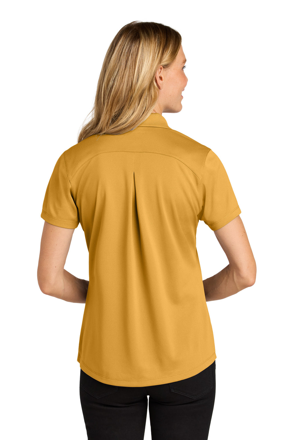 Port Authority Women's Wearever Performance Pique Polo LK240 - Gold - back