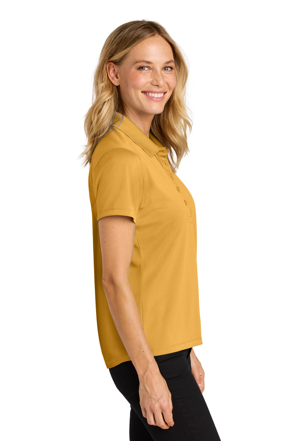 Port Authority Women's Wearever Performance Pique Polo LK240 - Gold - side