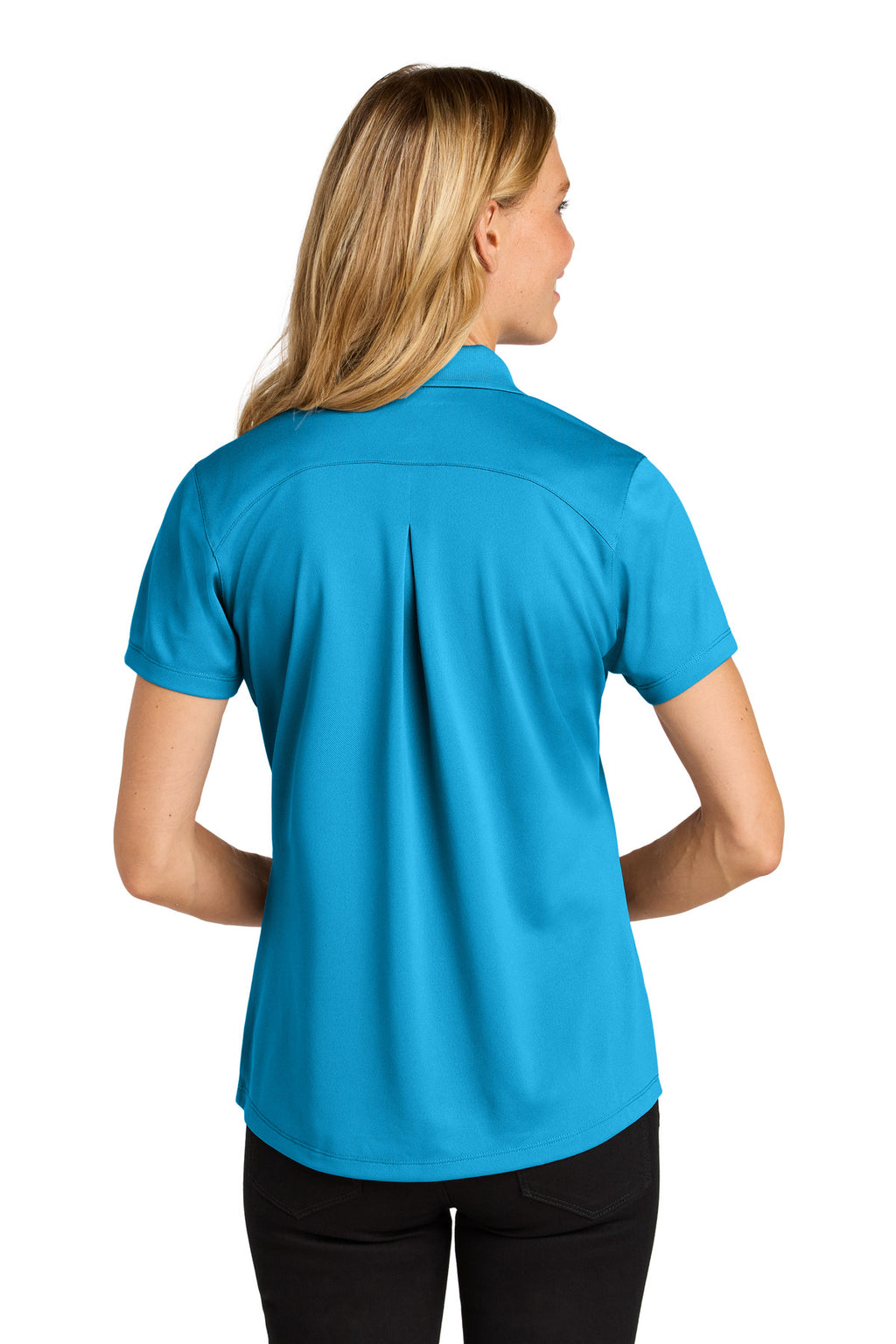 Port Authority Women's Wearever Performance Pique Polo LK240 - Parcel Blue - back