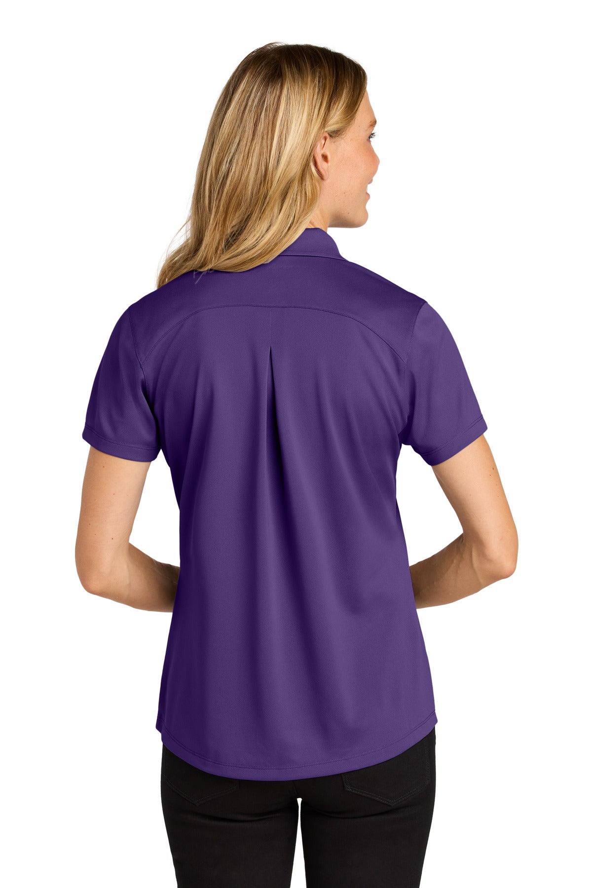 Port Authority Women's Wearever Performance Pique Polo LK240 - Prism Purple - back