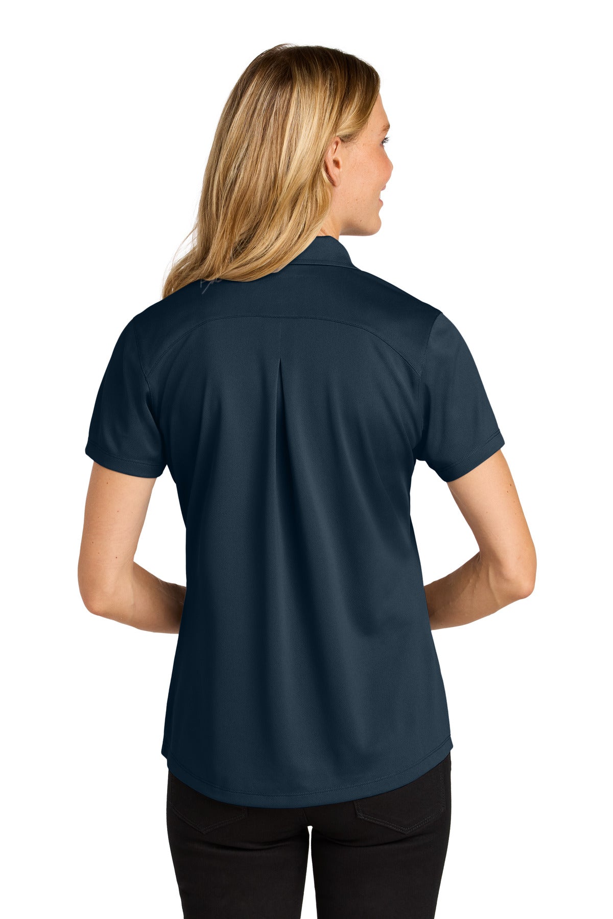 Port Authority Women's Wearever Performance Pique Polo LK240 - River Blue Navy - back