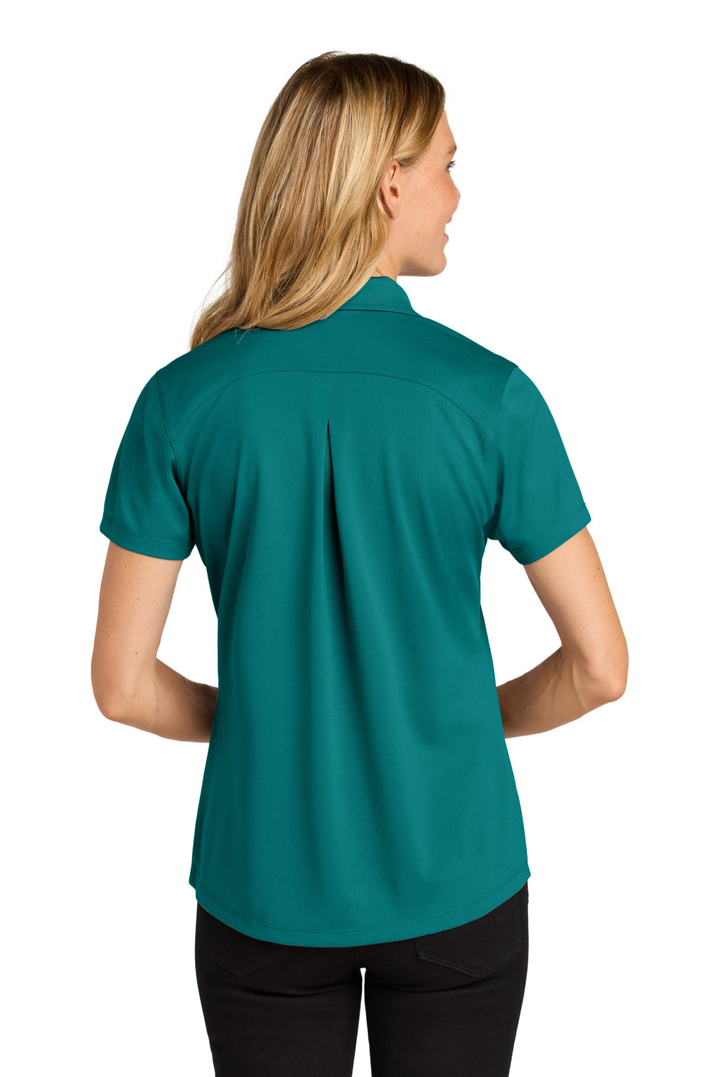 Port Authority Women's Wearever Performance Pique Polo LK240 - Teal Green - back