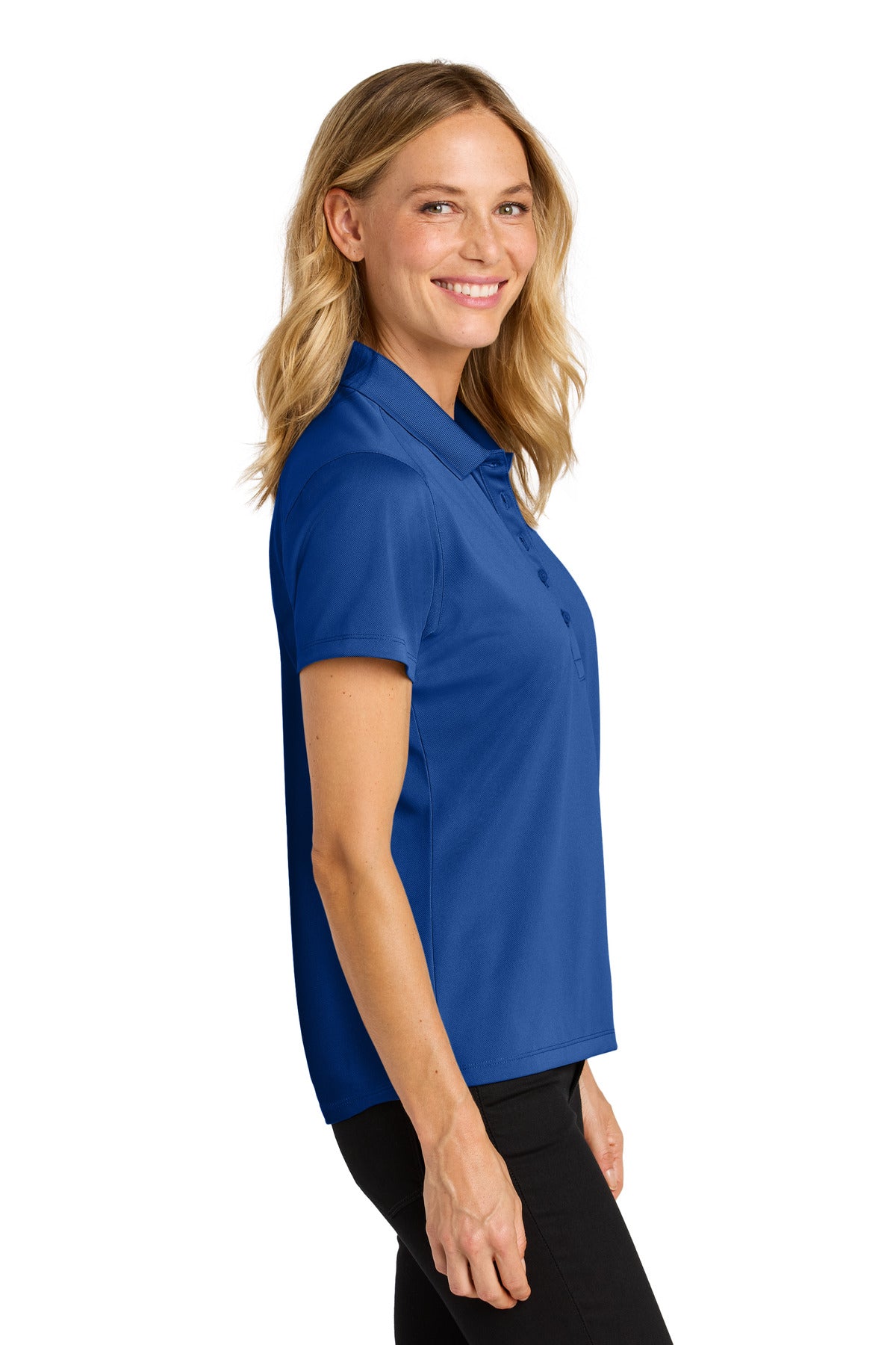 Port Authority Women's Wearever Performance Pique Polo LK240 - True Royal - side
