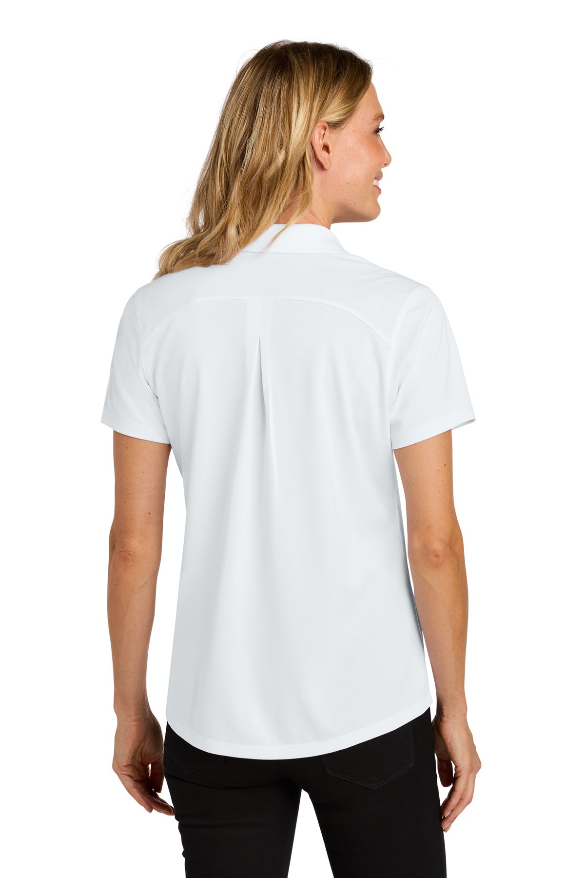 Port Authority Women's Wearever Performance Pique Polo LK240 - White - back