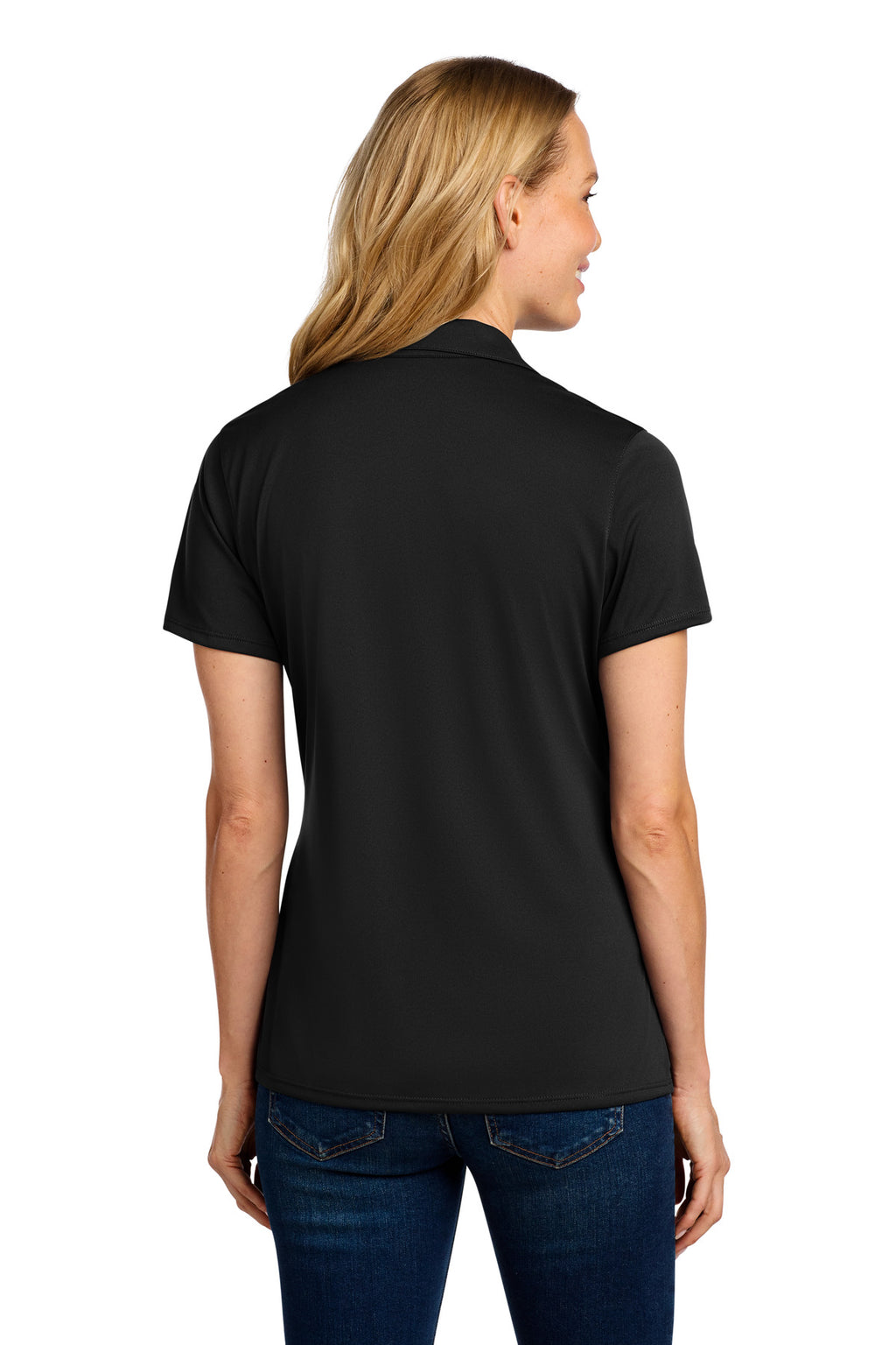 Port Authority Women's Performance Staff Polo LK398 - Black - back