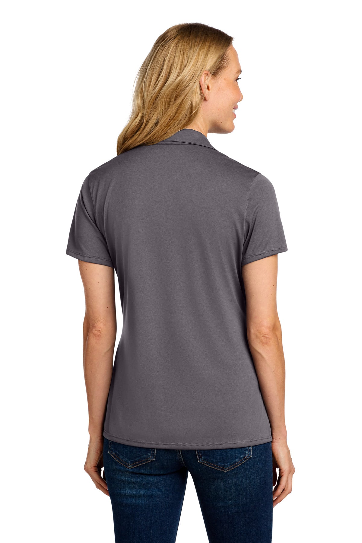 Port Authority Women's Performance Staff Polo LK398 - Graphite - back