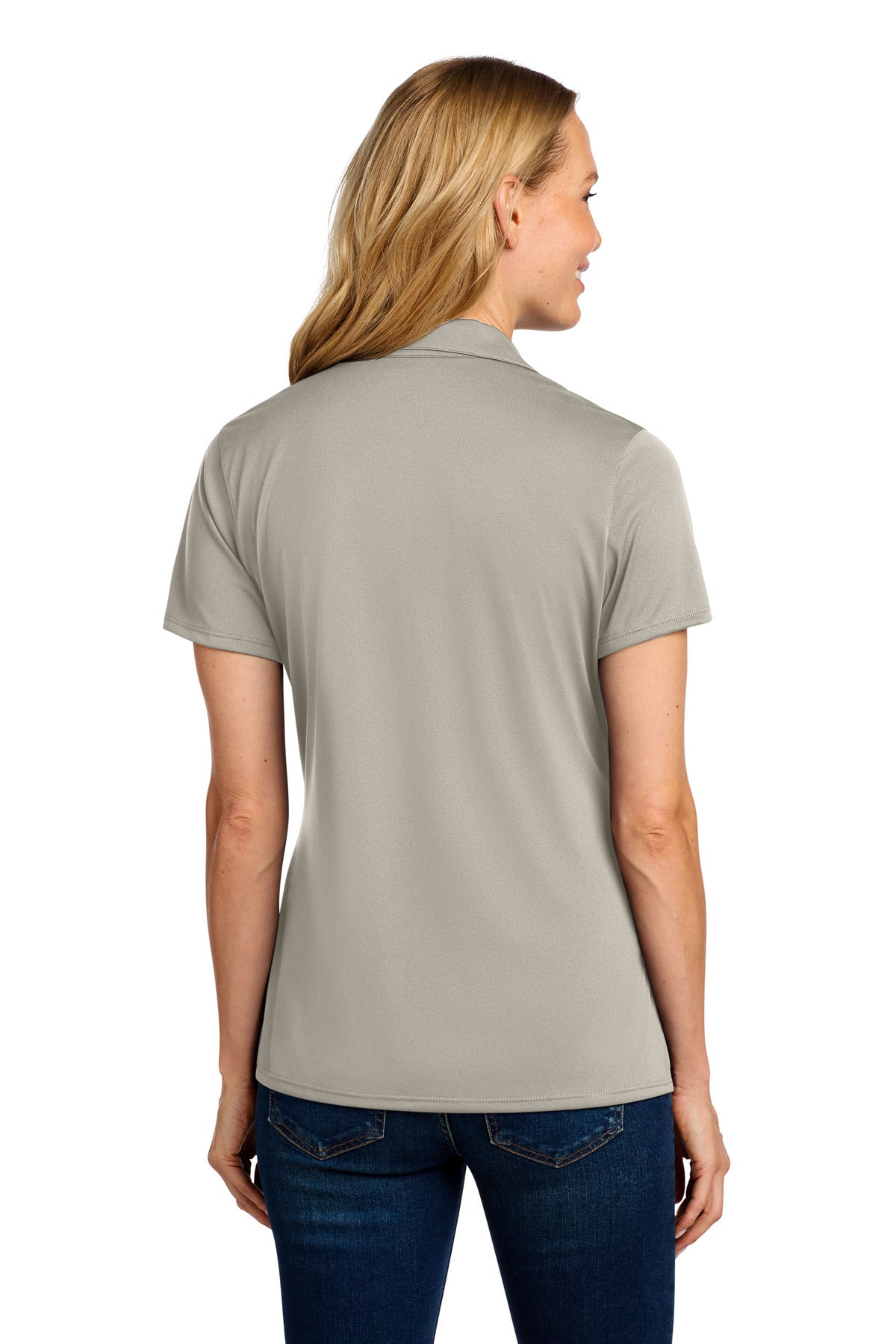 Port Authority Women's Performance Staff Polo LK398 - Silver - back