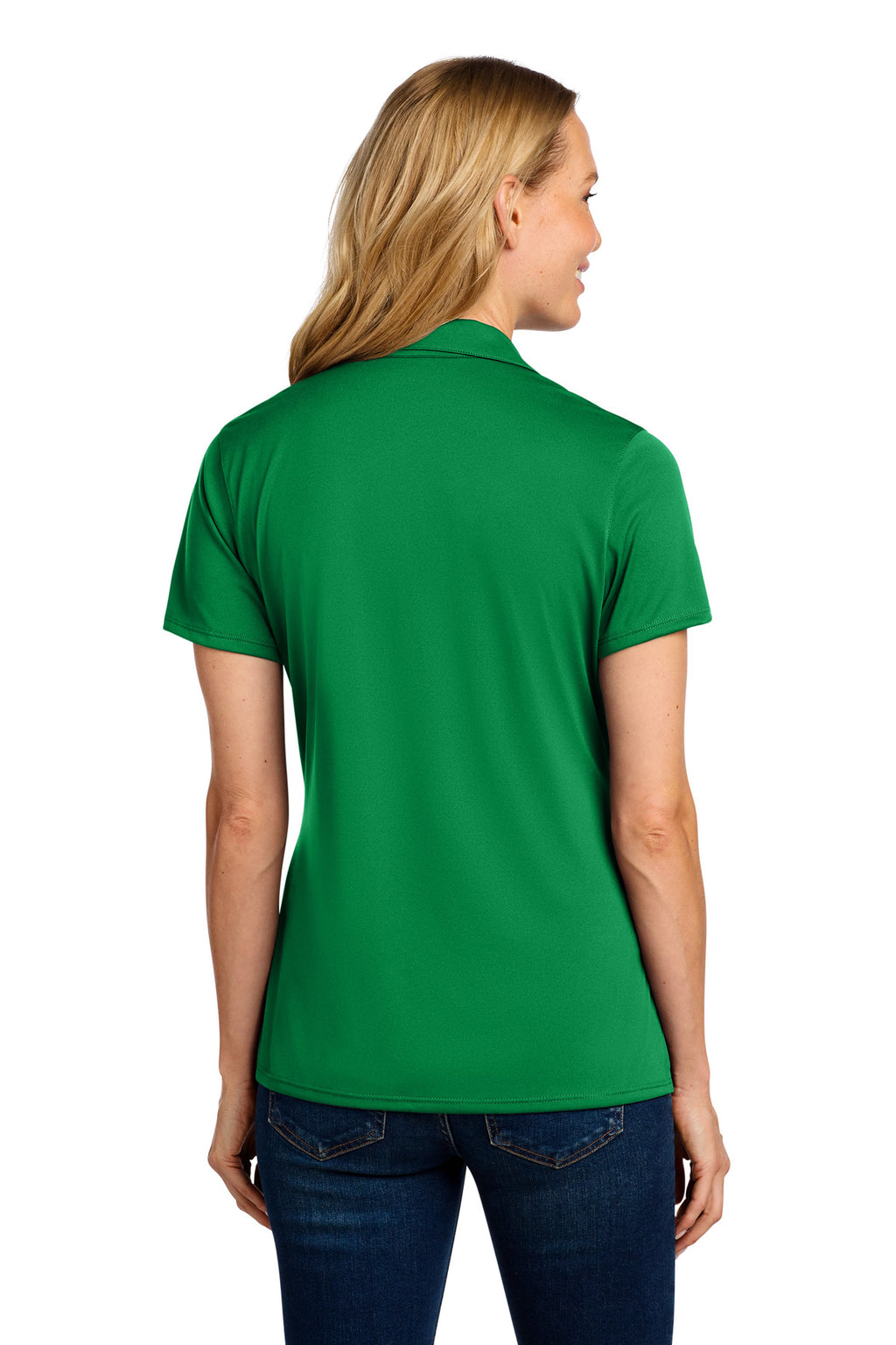 Port Authority Women's Performance Staff Polo LK398 - Spring Green - back