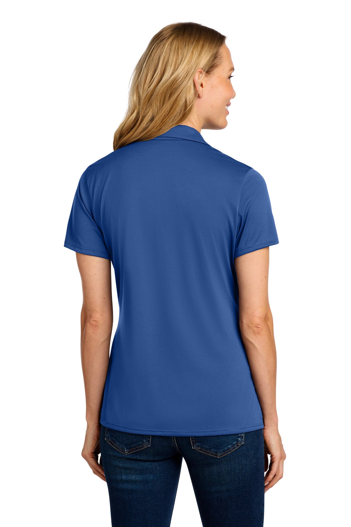 Port Authority Women's Performance Staff Polo LK398 - True Blue - back
