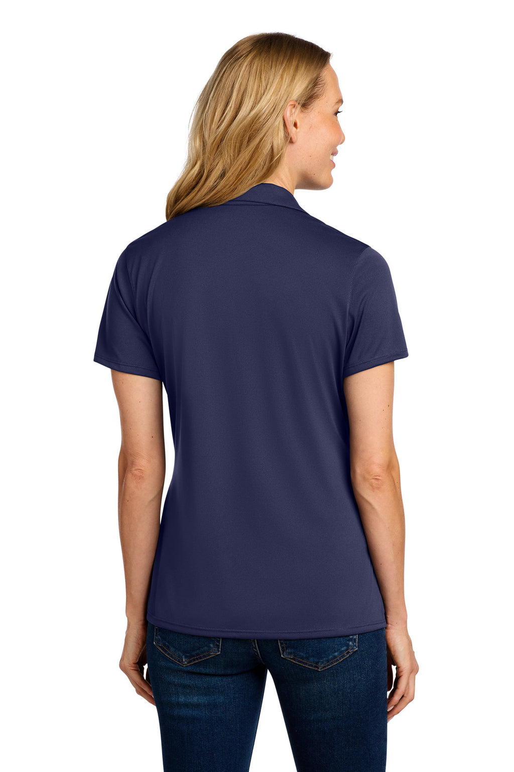 Port Authority Women's Performance Staff Polo LK398 - True Navy - back
