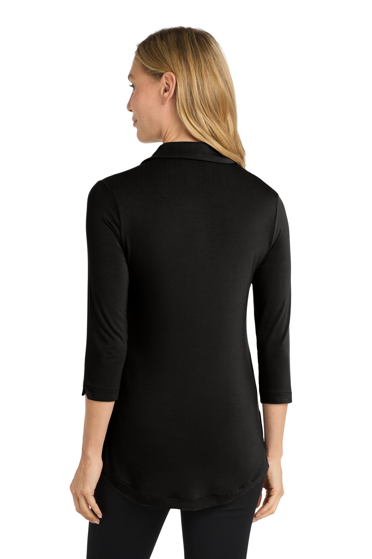 Port Authority Women's Luxe Knit Tunic. LK5601 - Deep Black - back