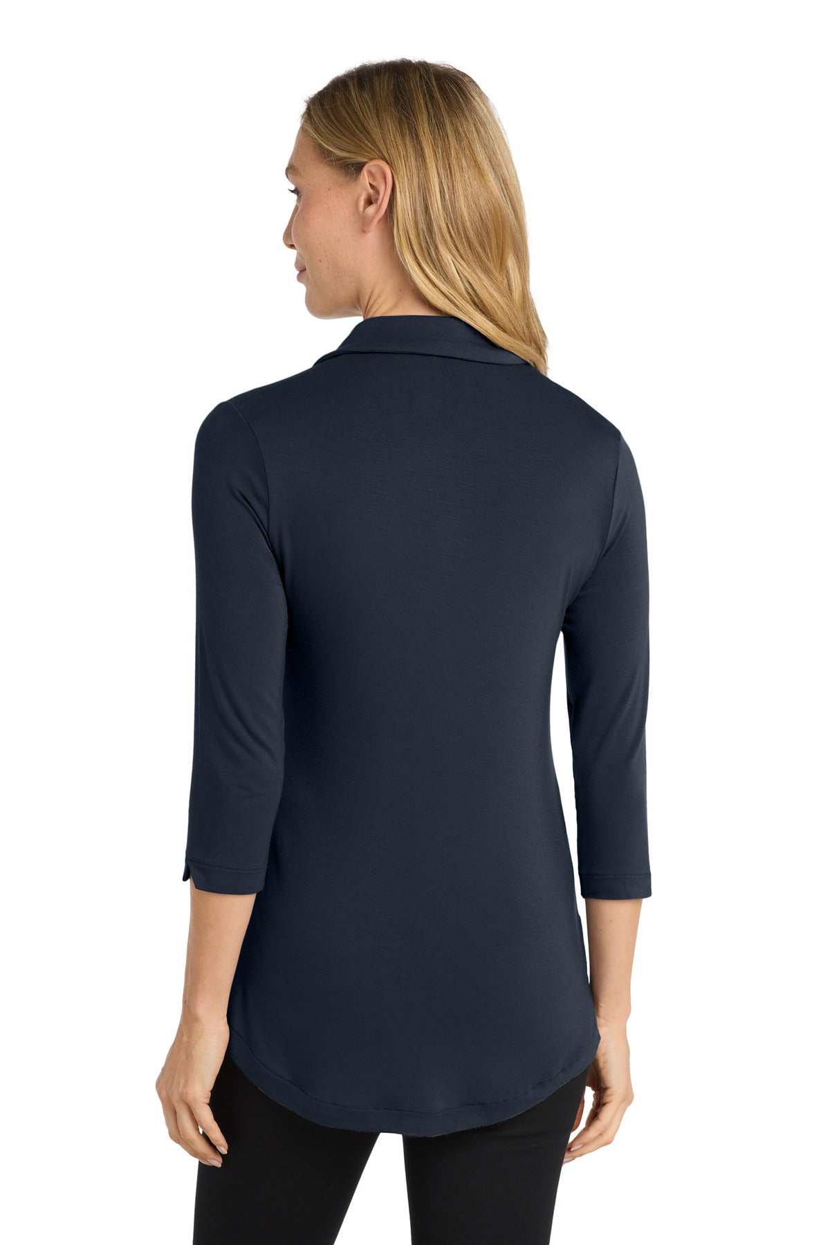 Port Authority Women's Luxe Knit Tunic. LK5601 - River Blue Navy - back