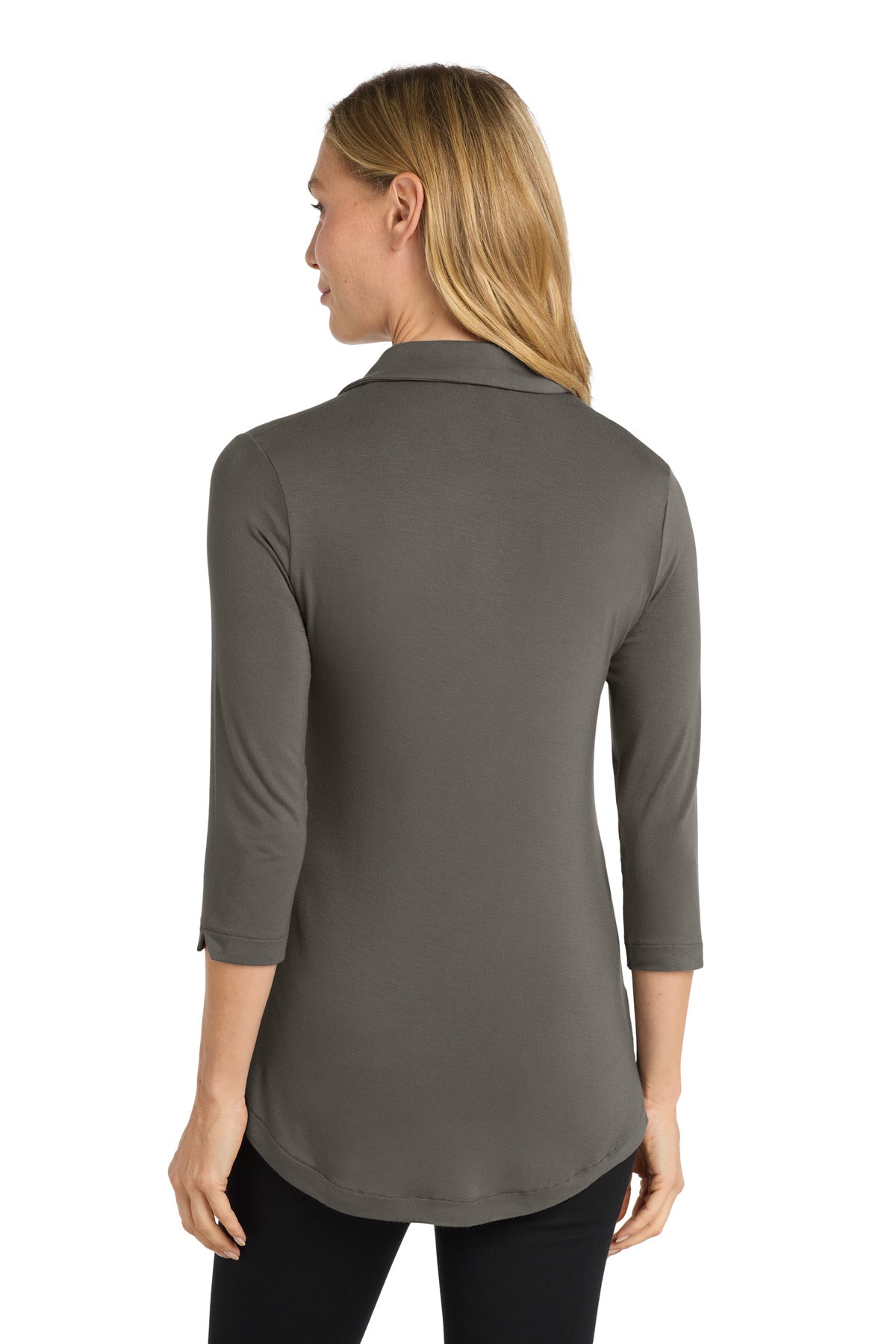 Port Authority Women's Luxe Knit Tunic. LK5601 - Sterling Grey - back