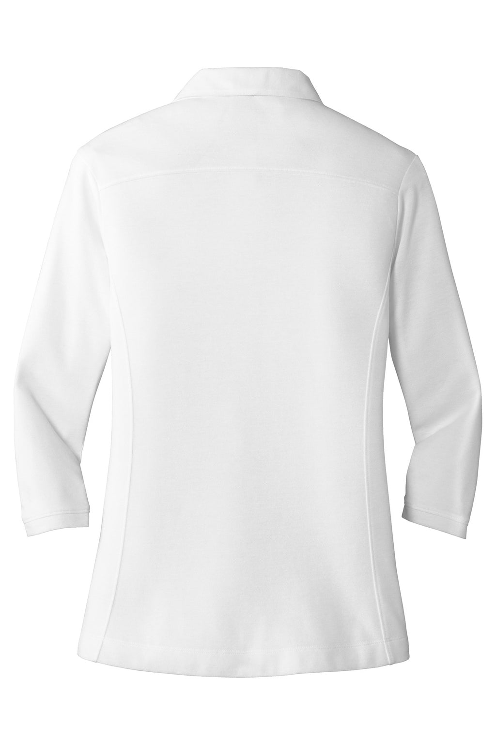 DISCONTINUED Port Authority Ladies Coastal Cotton Blend Polo. LK581 - White - back