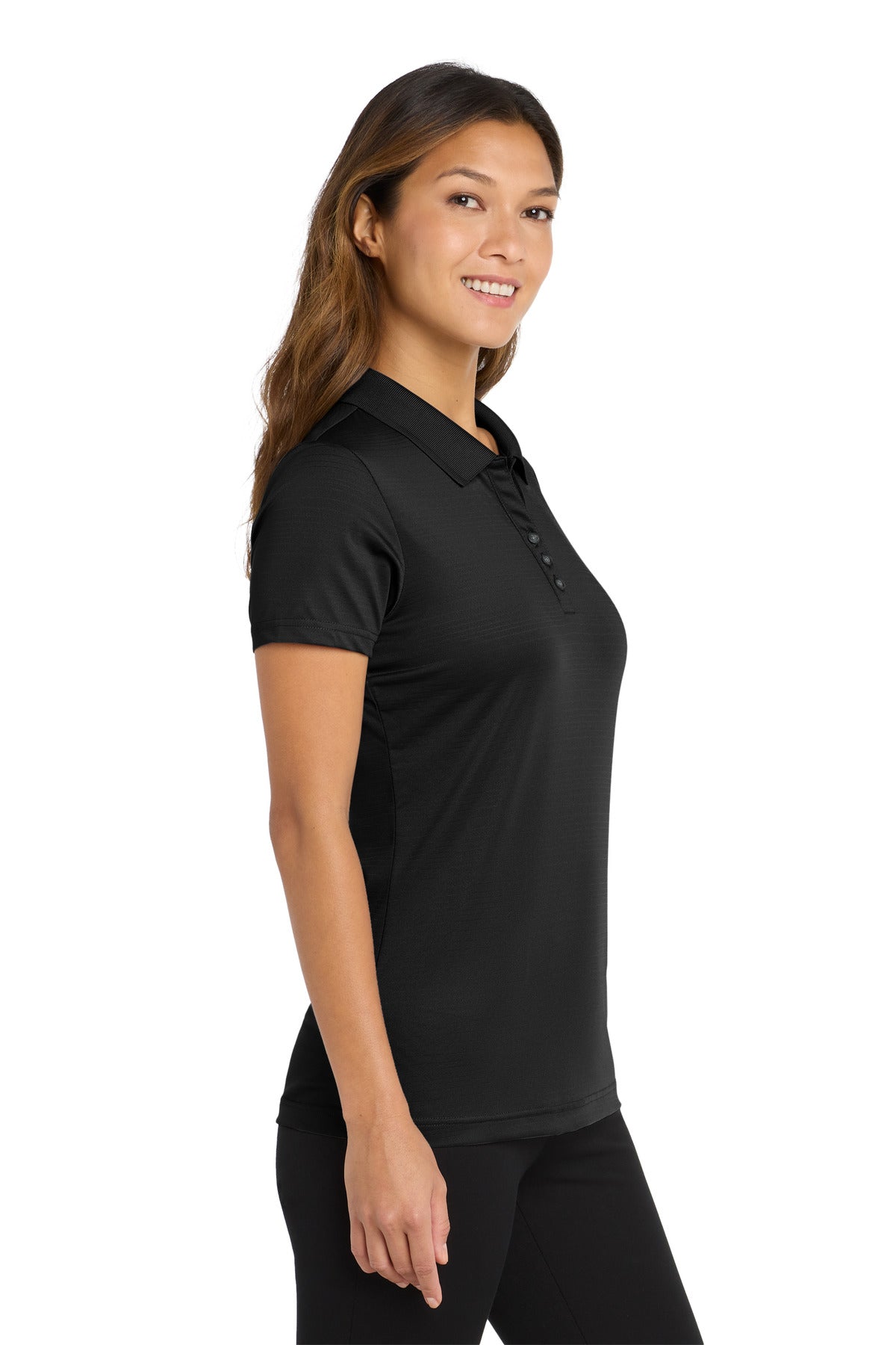 Port Authority Women's Eclipse Stretch Polo. LK587 - Deep Black - side
