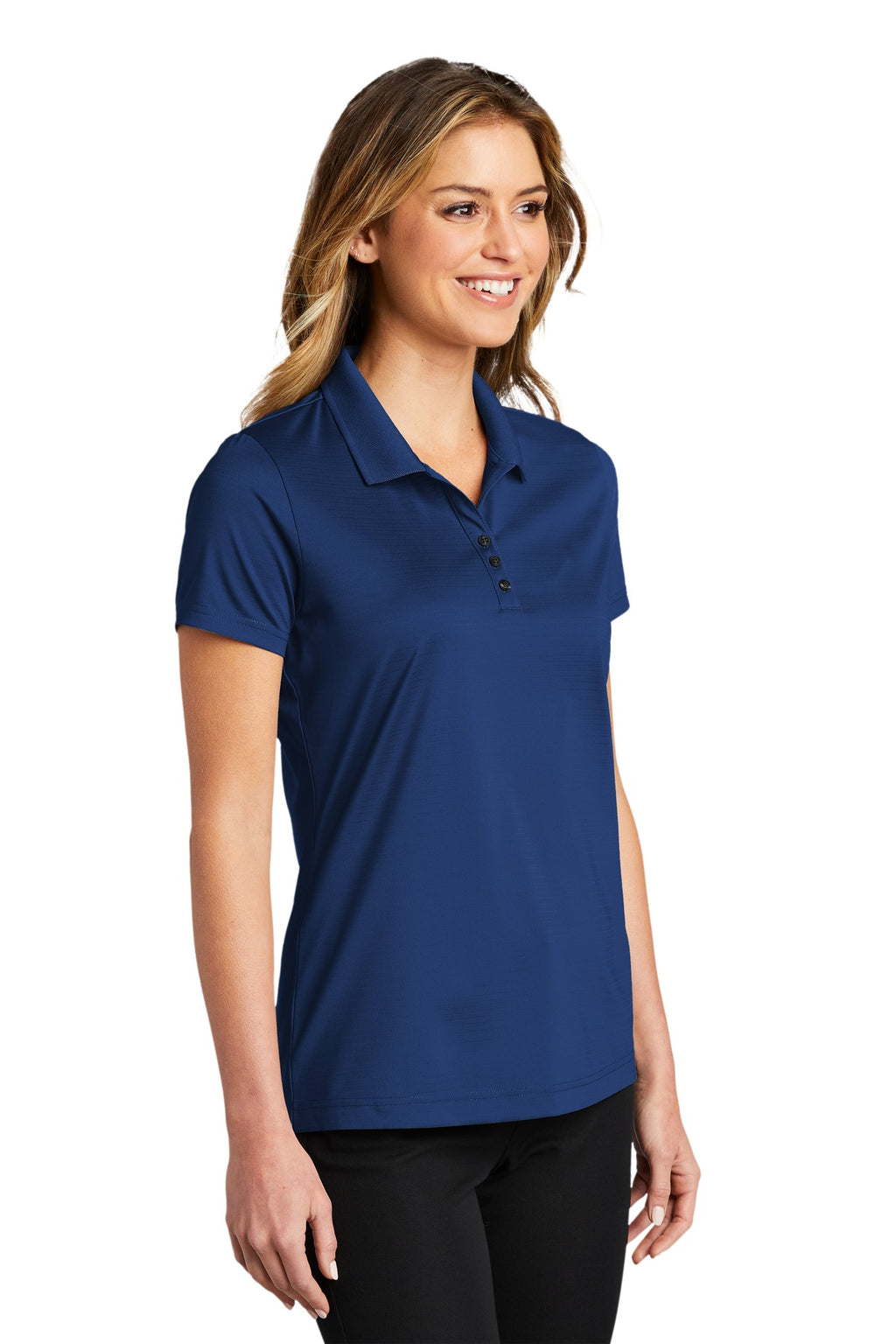 Port Authority Women's Eclipse Stretch Polo. LK587 - Estate Blue - three_q