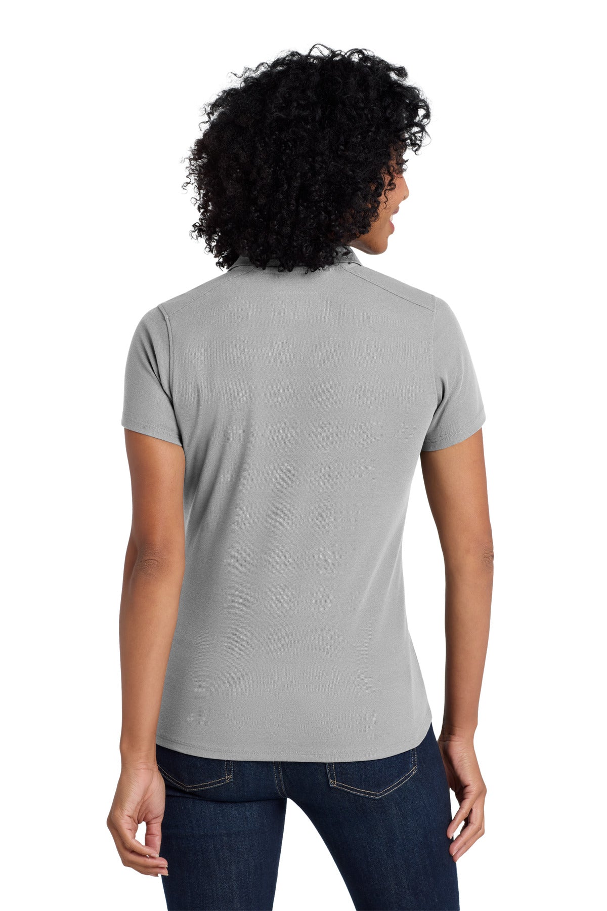 Port Authority Women's EZPerformance Pique Polo. LK600 - Gusty Grey - back