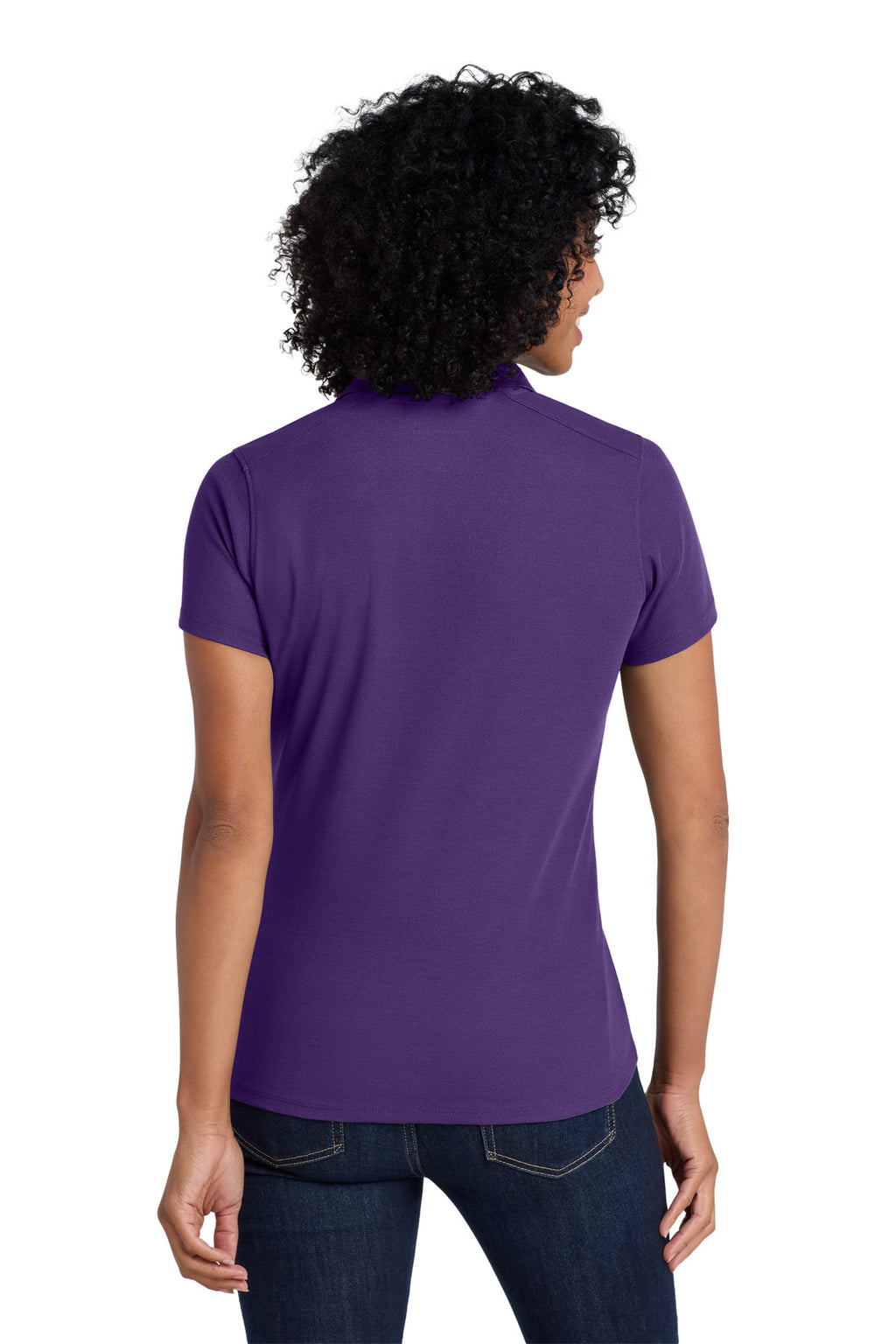 Port Authority Women's EZPerformance Pique Polo. LK600 - Majestic Purple - back