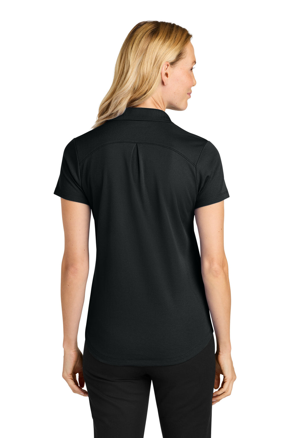 Port Authority Women's Plaited Pique Polo LK620 - Deep Black - back