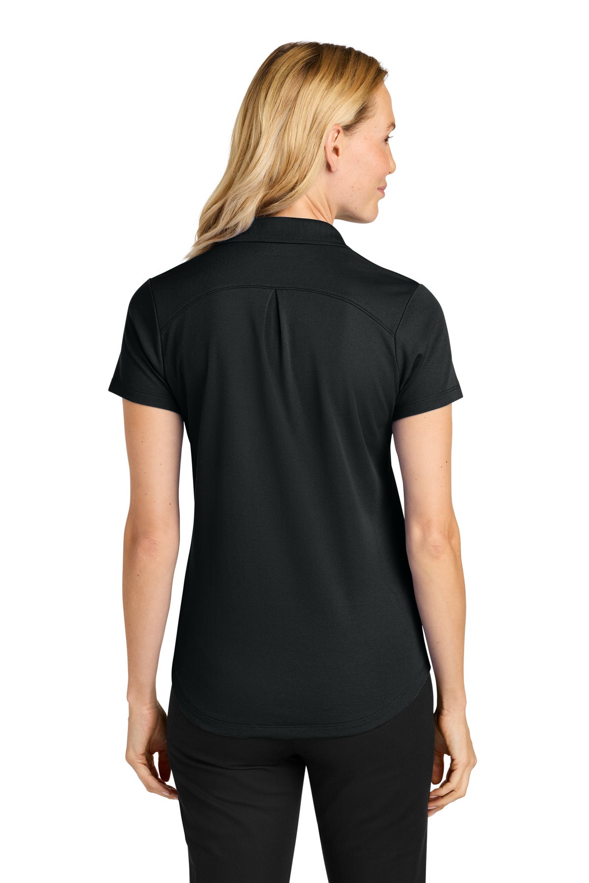 Port Authority Women's Plaited Pique Polo LK620 - Deep Black - back