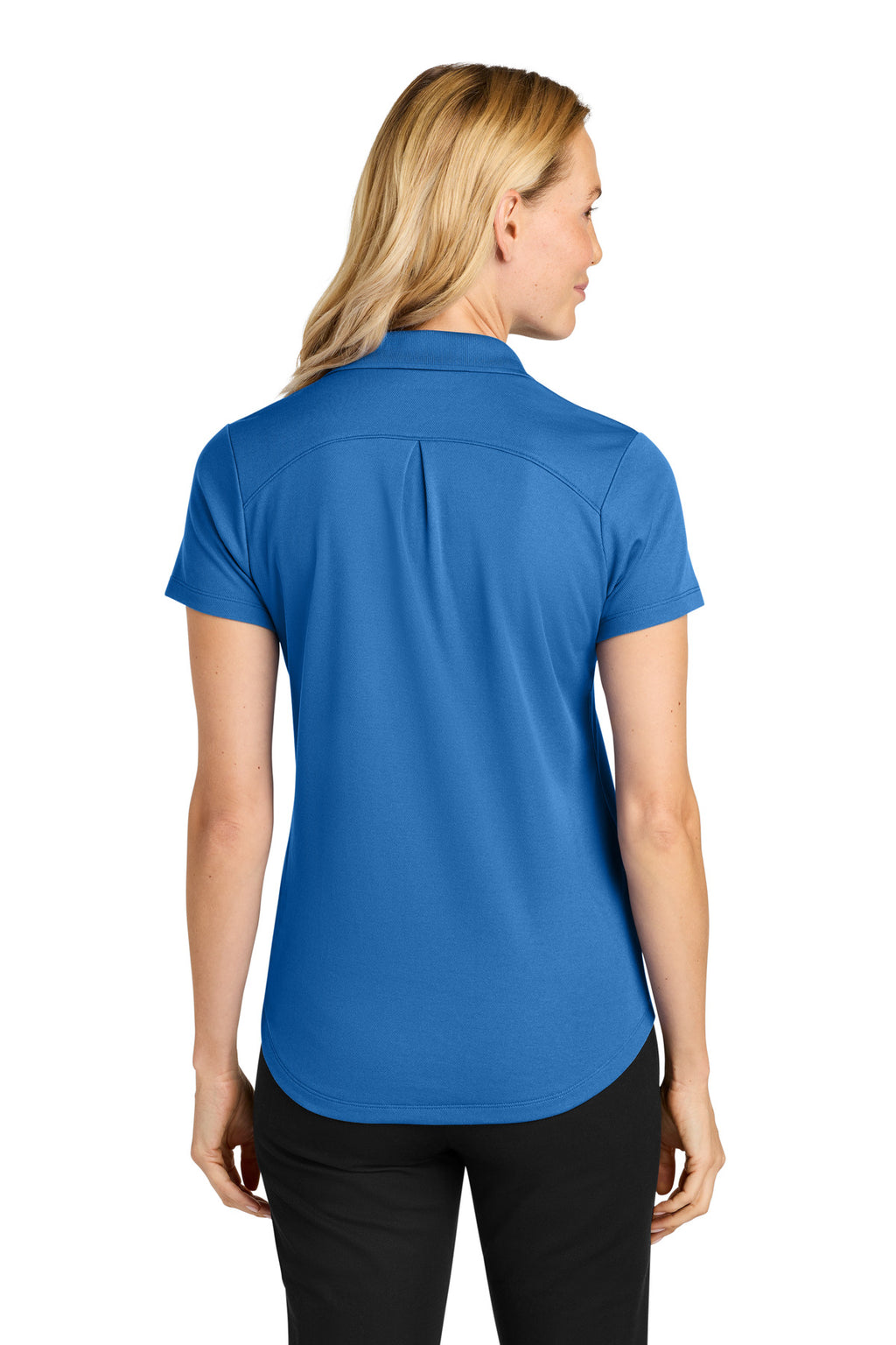 Port Authority Women's Plaited Pique Polo LK620 - Strong Blue - back