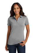 DISCONTINUED Port Authority Women's Gingham Polo LK646 - Black/ White - front