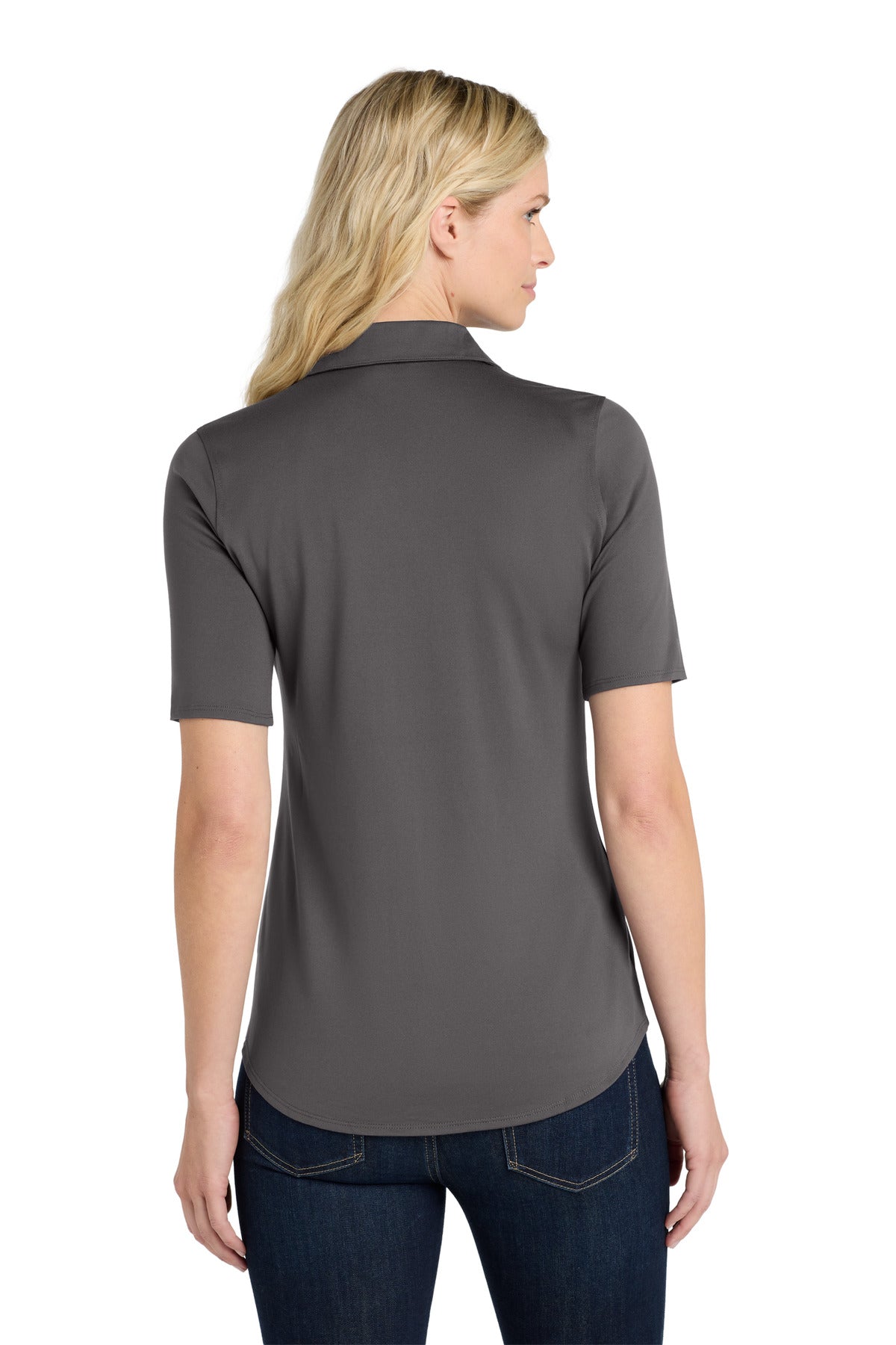 Port Authority Women's City Stretch Top. LK682 - Graphite - back