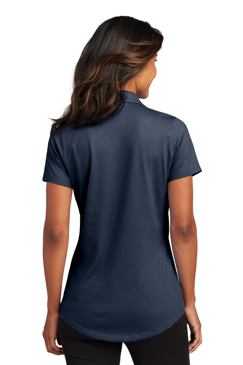 Port Authority Women's City Stretch Polo LK683 - River Blue Navy - back