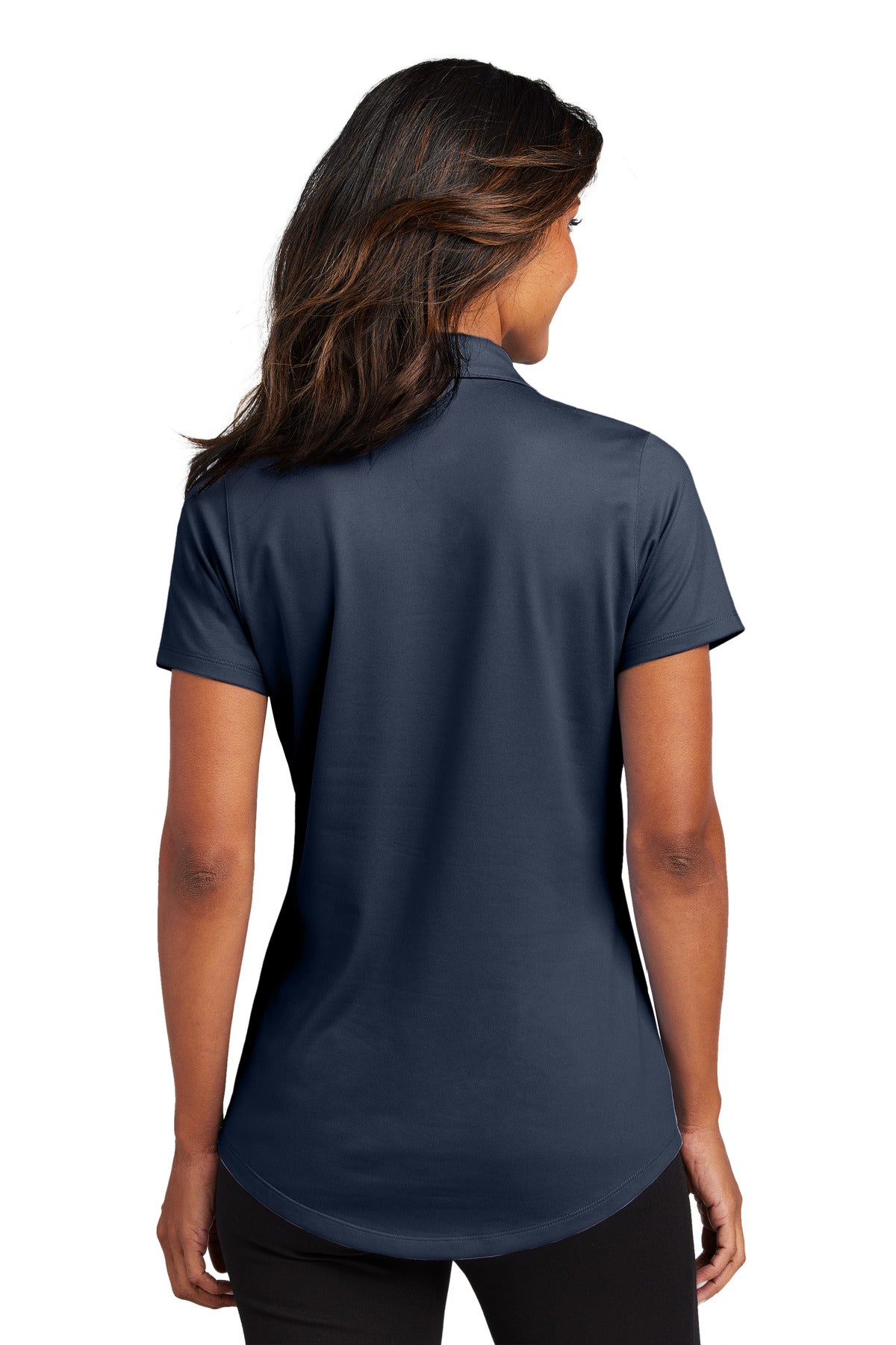Port Authority Women's City Stretch Polo LK683 - River Blue Navy - back