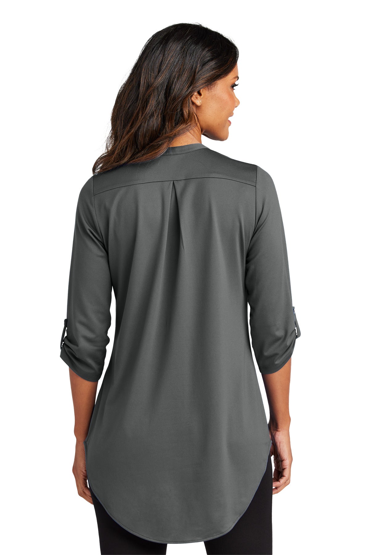 Port Authority Women's City Stretch 3/4-Sleeve Tunic LK6840 - Graphite - back