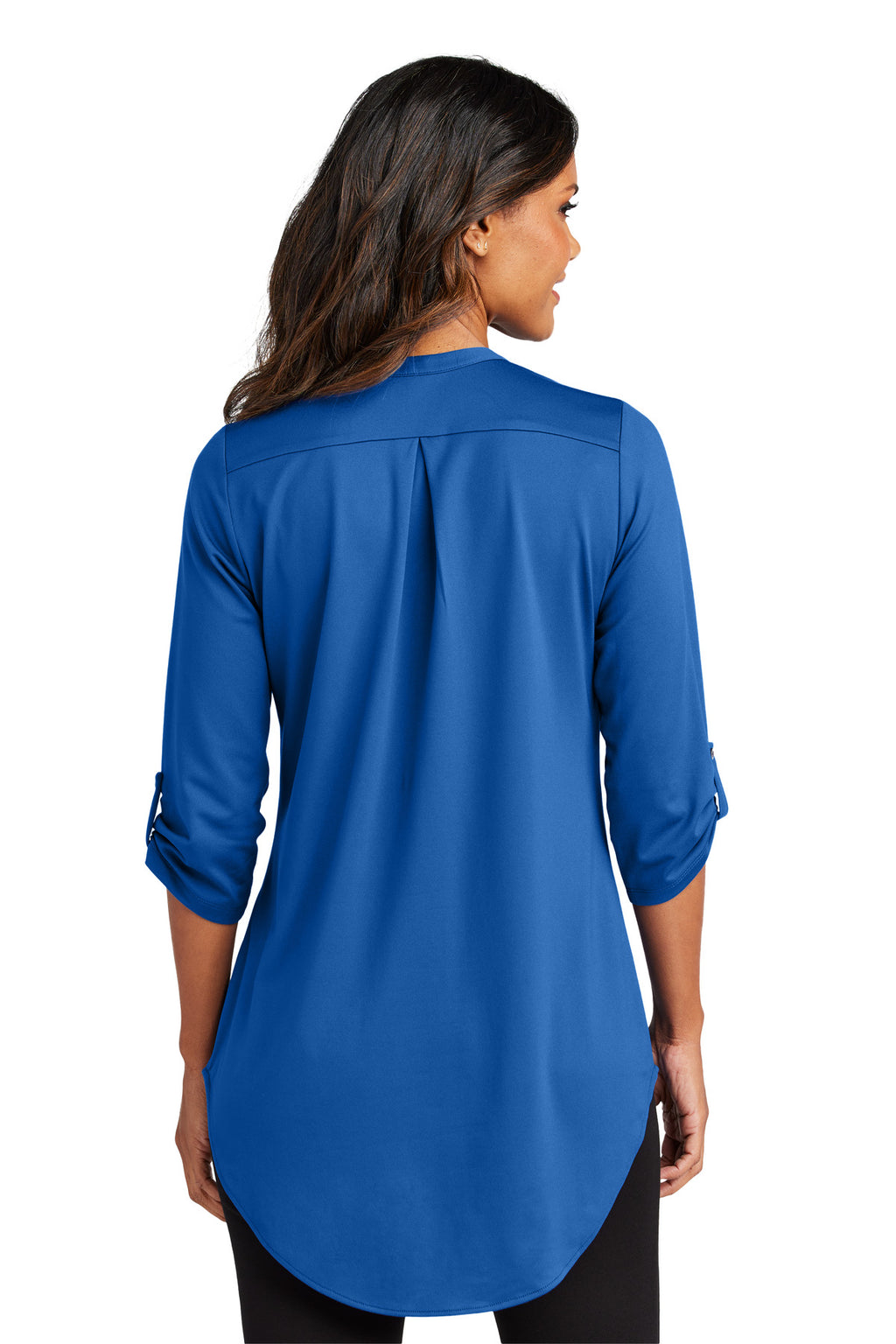 Port Authority Women's City Stretch 3/4-Sleeve Tunic LK6840 - True Blue - back