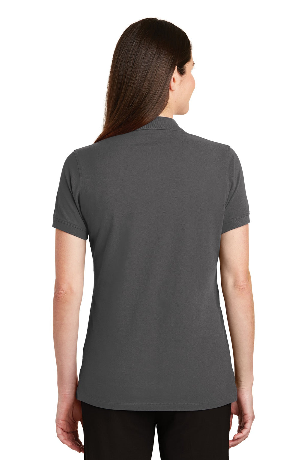 Port Authority Women's EZCotton Polo. LK8000 - Sterling Grey - back