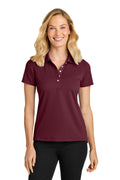 Port Authority Women's Dry Zone Stain-Release Grid Polo LK845 - Club Burgundy - front