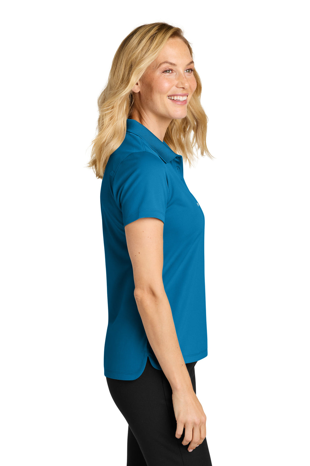 Port Authority Women's Dry Zone Stain-Release Grid Polo LK845 - Imperial Blue - side