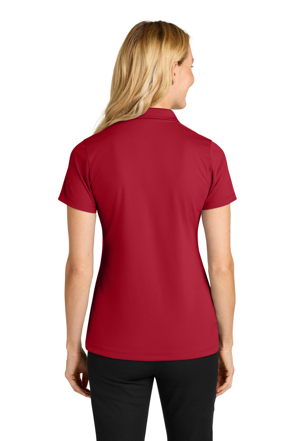 Port Authority Women's Dry Zone Stain-Release Grid Polo LK845 - Rich Red - back