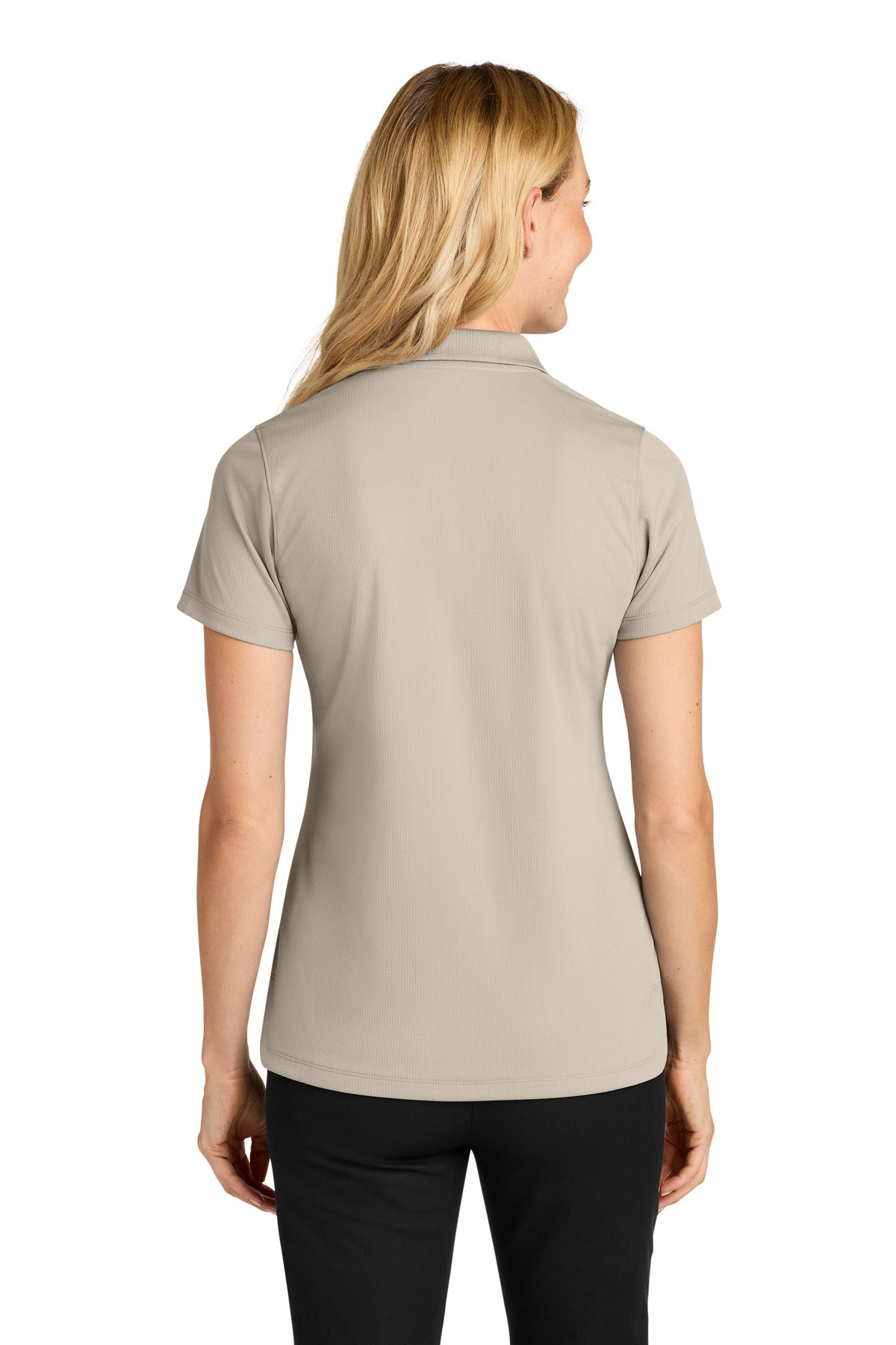 Port Authority Women's Dry Zone Stain-Release Grid Polo LK845 - Sahara - back