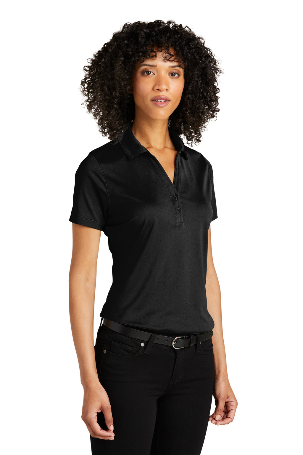 Port Authority Women's C-FREE Performance Polo LK863 - Deep Black - three_q