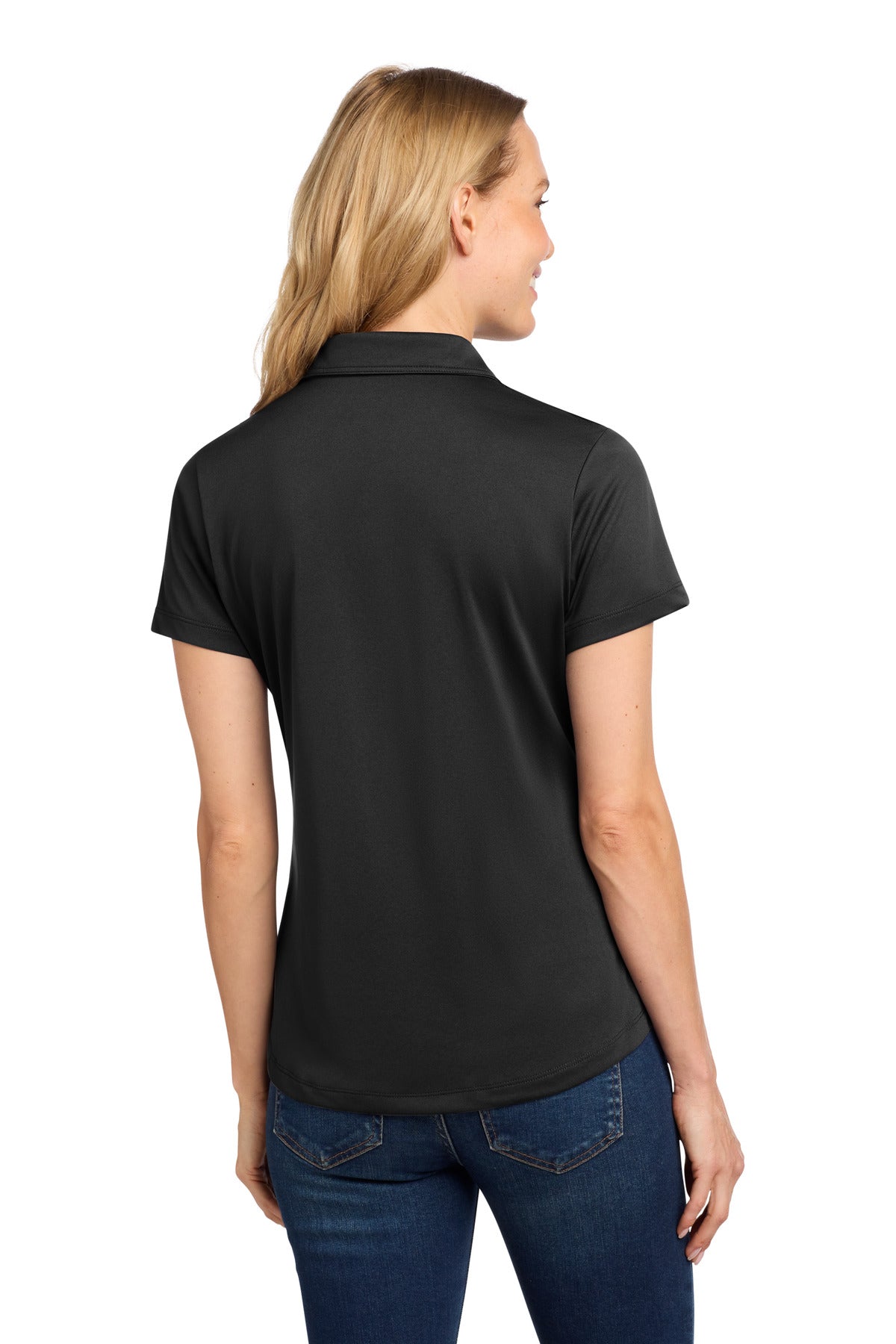 Port Authority Women's C-FREE Snag-Proof Polo LK864 - Deep Black - back