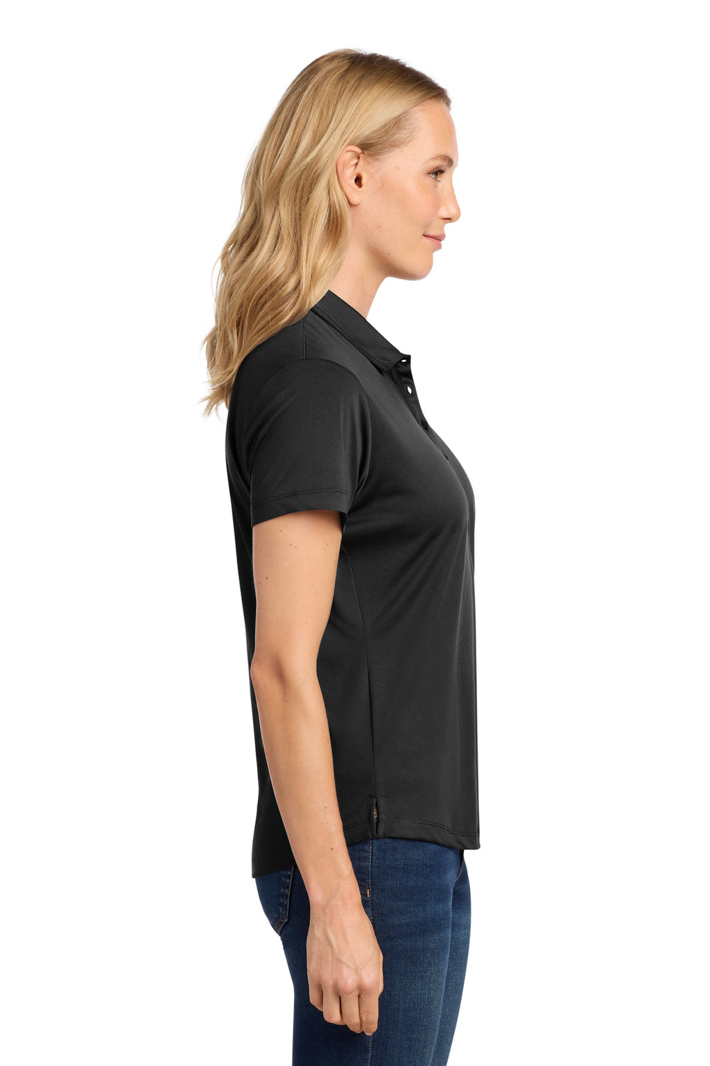 Port Authority Women's C-FREE Snag-Proof Polo LK864 - Deep Black - side
