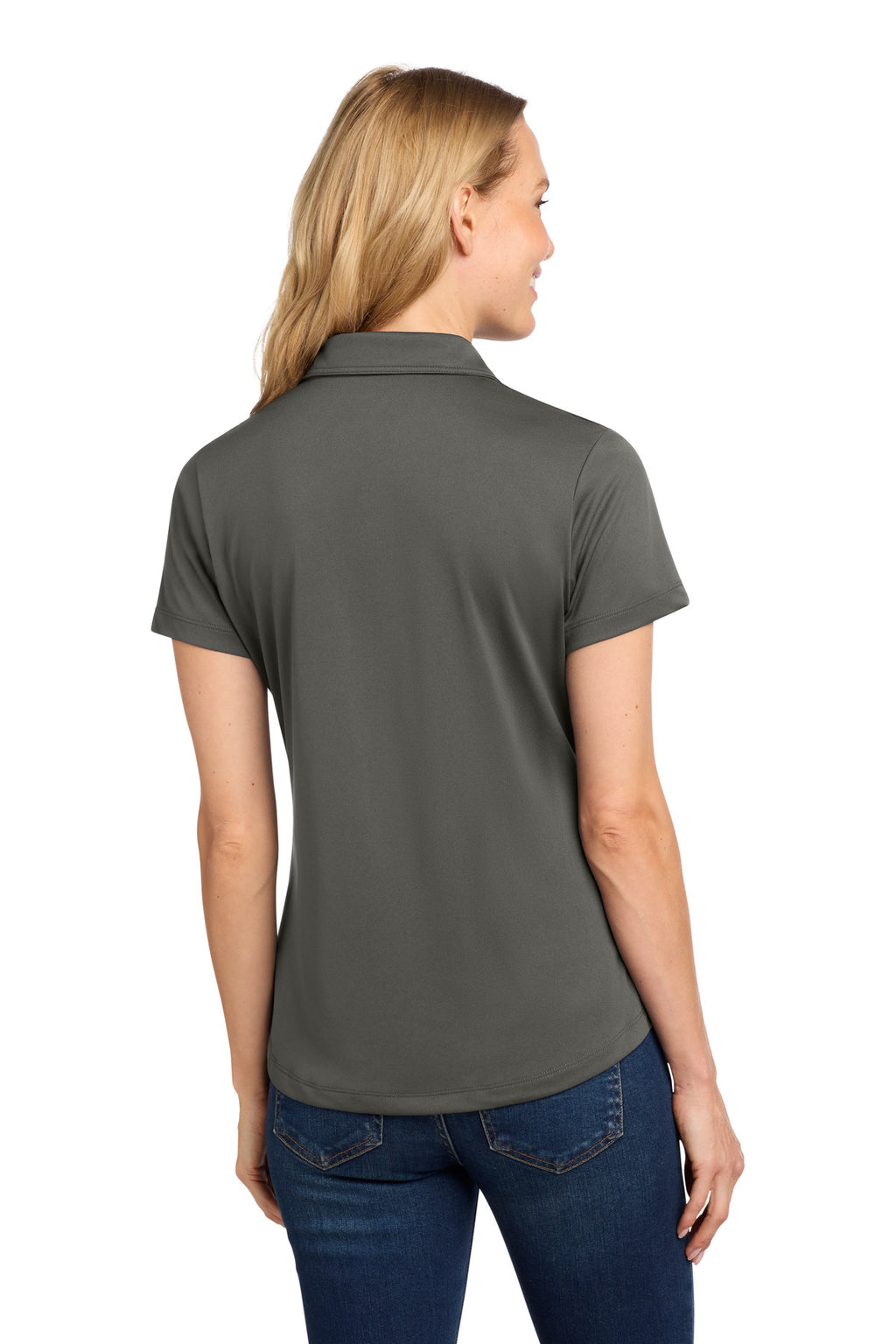 Port Authority Women's C-FREE Snag-Proof Polo LK864 - Grey Steel - back